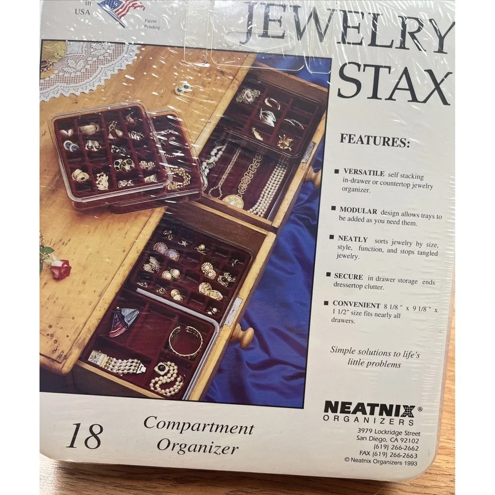 Neatnix Jewelry Stax 18 Compartment Organizer 8